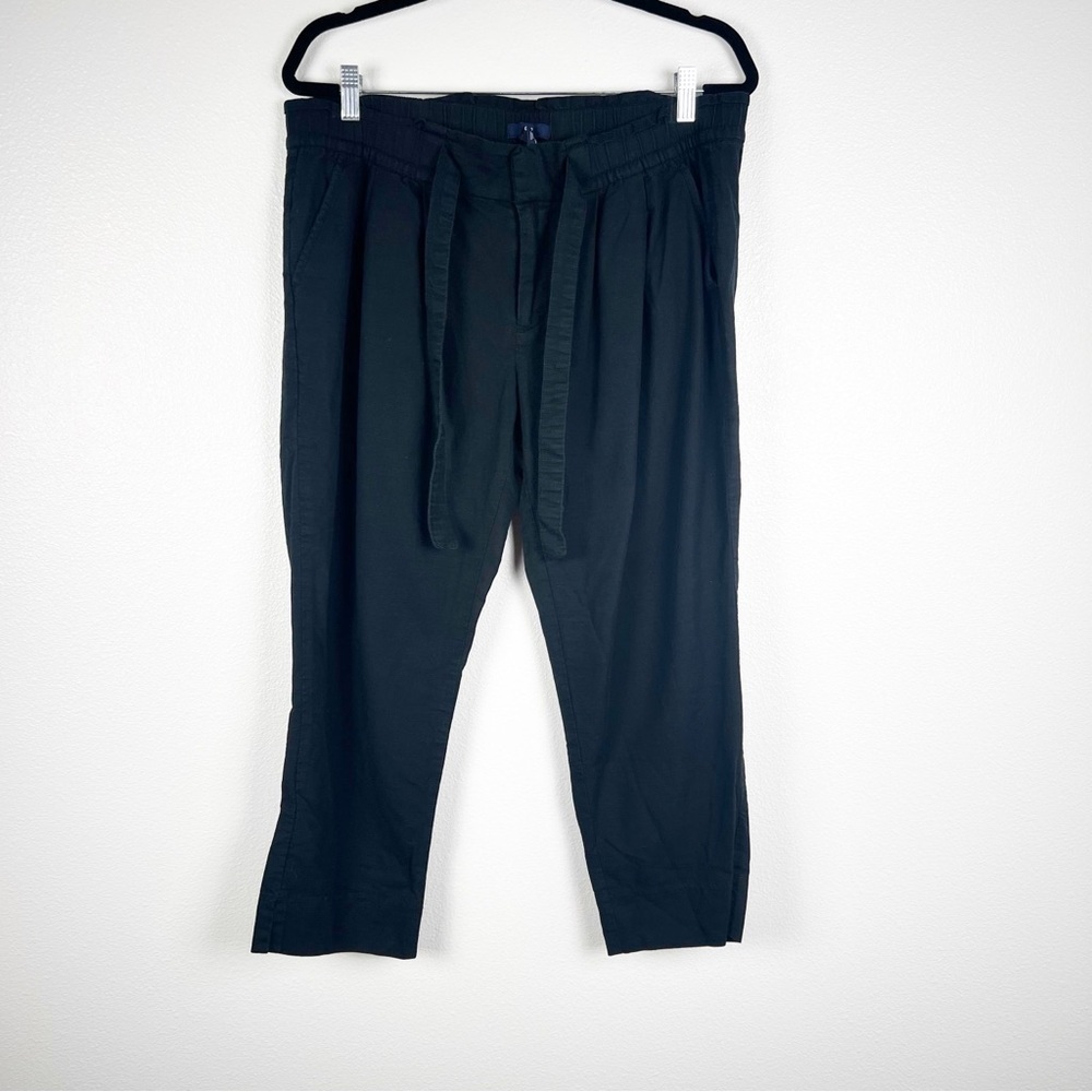 Gap Elastic‎ Tie Waist Straight Leg Pants Sz 12